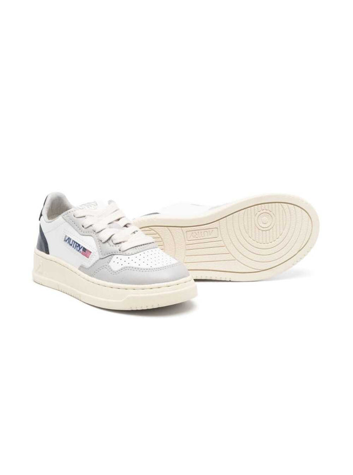 Medalist Low White Low-Top Sneakers With Logo Detail Leather Boy Cow