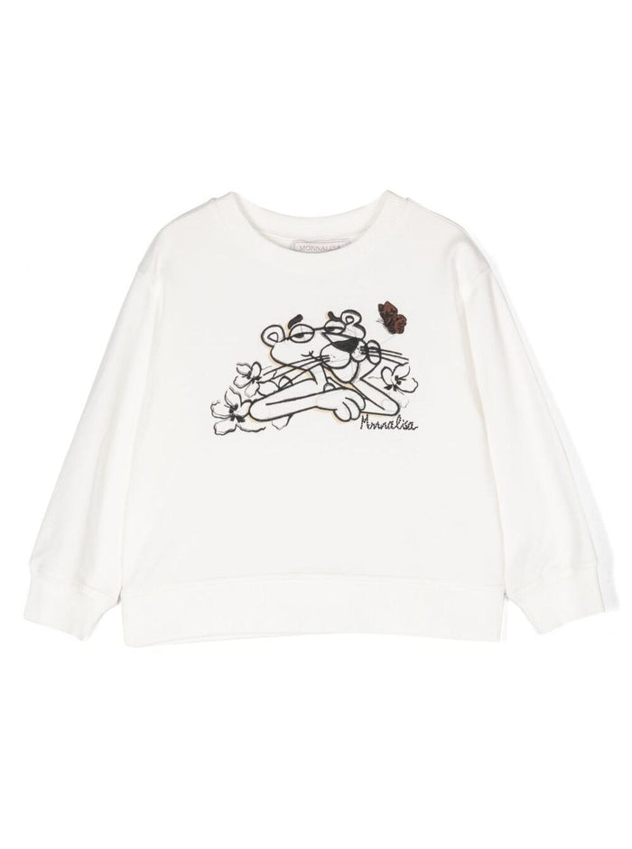 Over Garzato White Cotton Elastane Sweatshirts