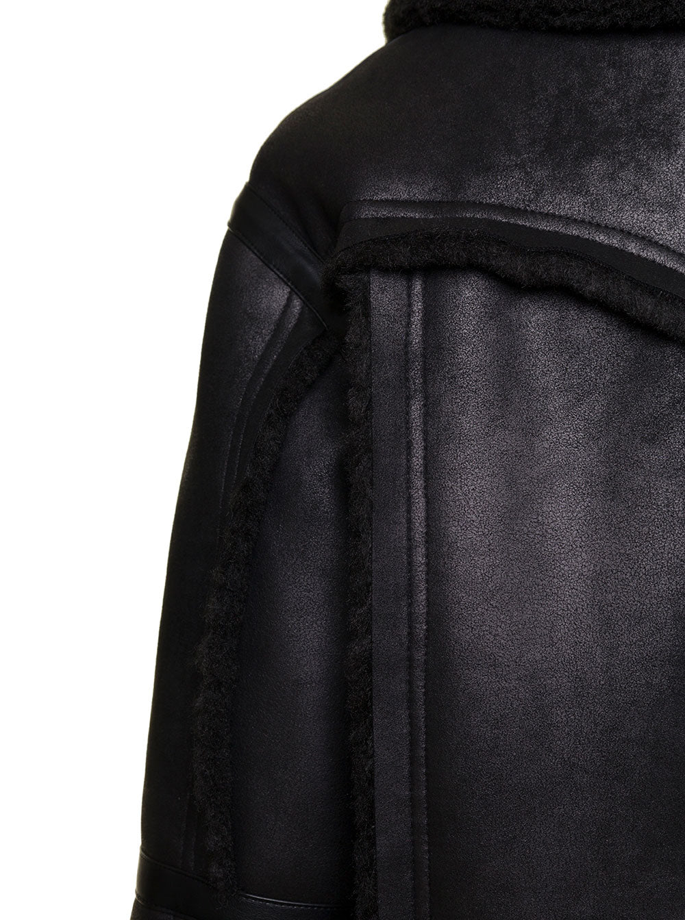 Lessie Eco Shearling Black Polyester Outerwear