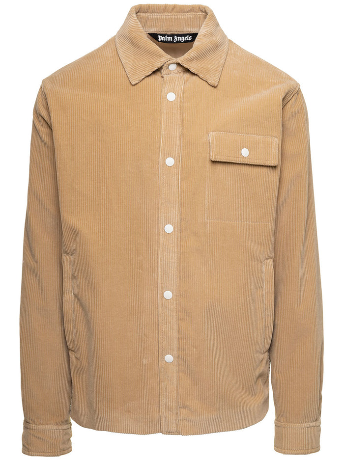 Velvet Beige Cotton Shirts And Blouses