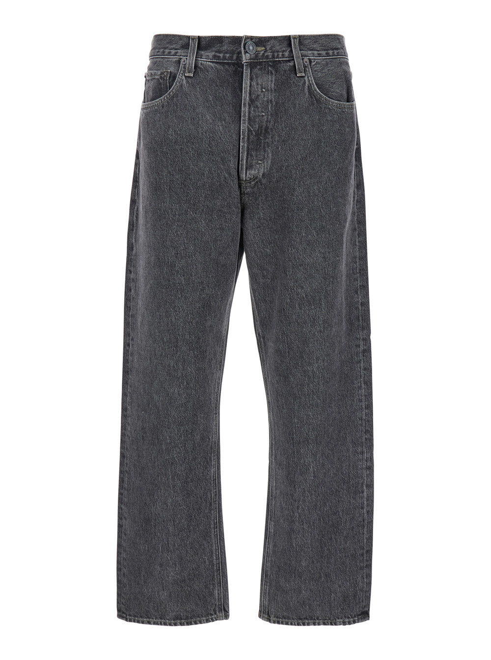 90s Grey Five Pocket Jeans Cotton Man