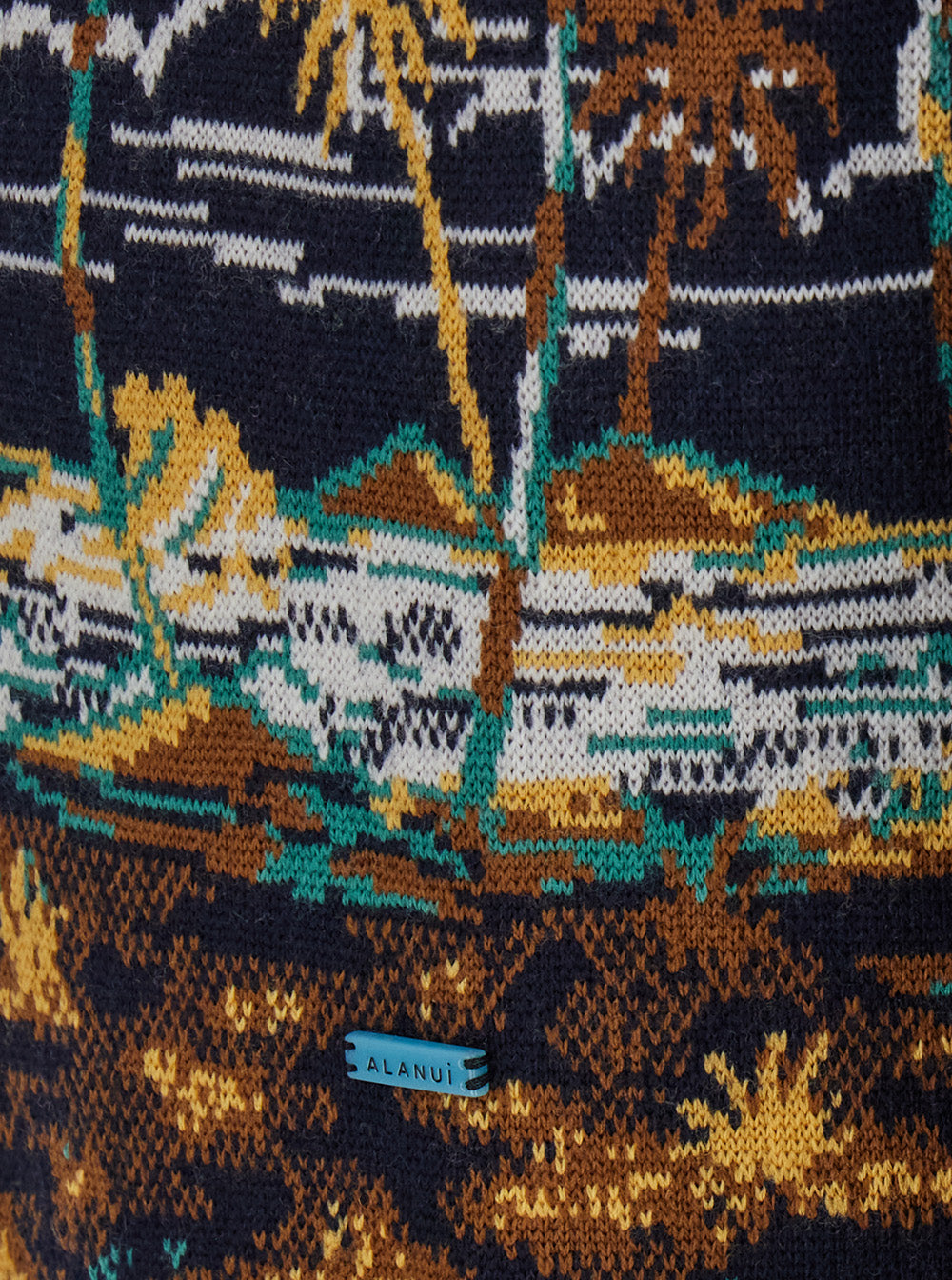 Tale Of Hawaiian Blue Cardigan With Belt Wool Woman Blu Virgin Jersey