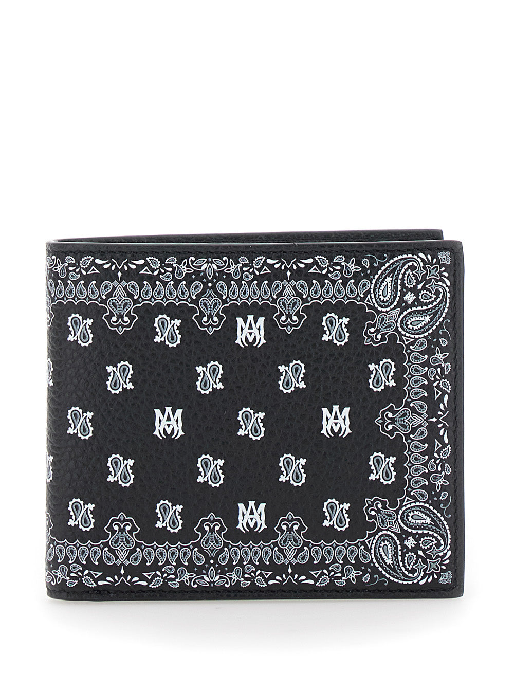 Bandana Bi-Fold Black Bovine Leather Products