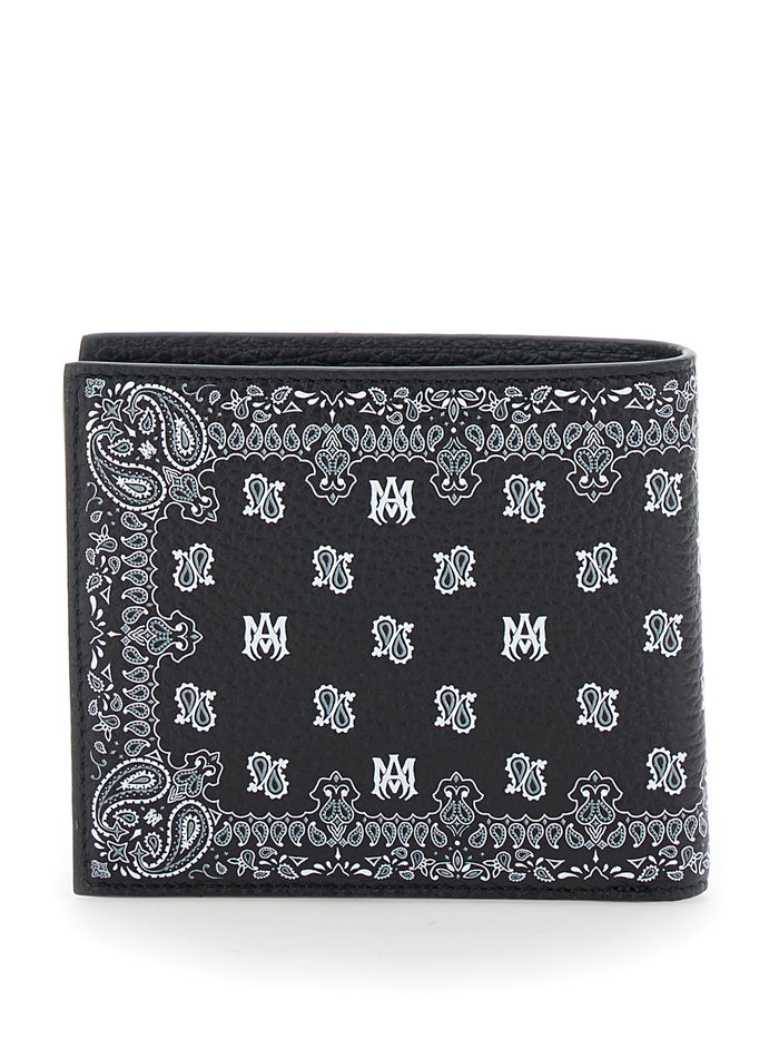 Bandana Bi-Fold Black Bovine Leather Products
