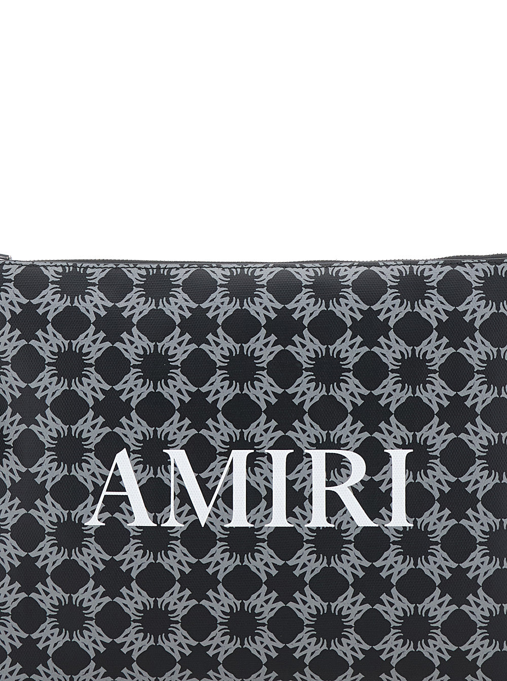 Black Clutch Bag With Ma Quad All-Over Logo Decoration Leather Man Clutches And Pochettes