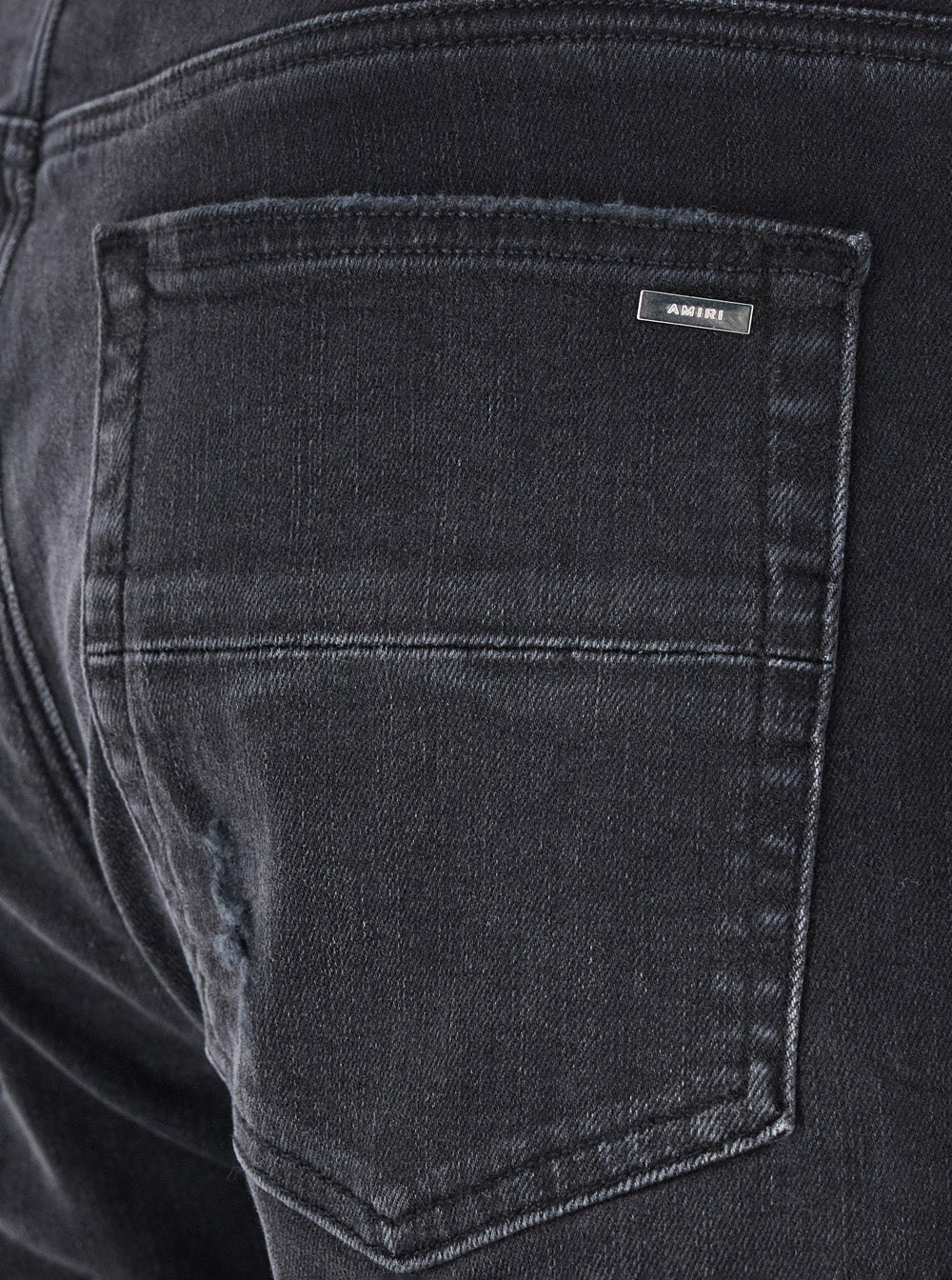 Black Skinny Jeans With Jacquard Bandana Pattern Details Denim Man