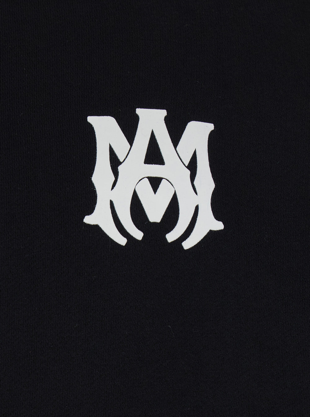 Black Crewneck Sweatshirt With Contrasting Logo Cotton Man Sweatshirts