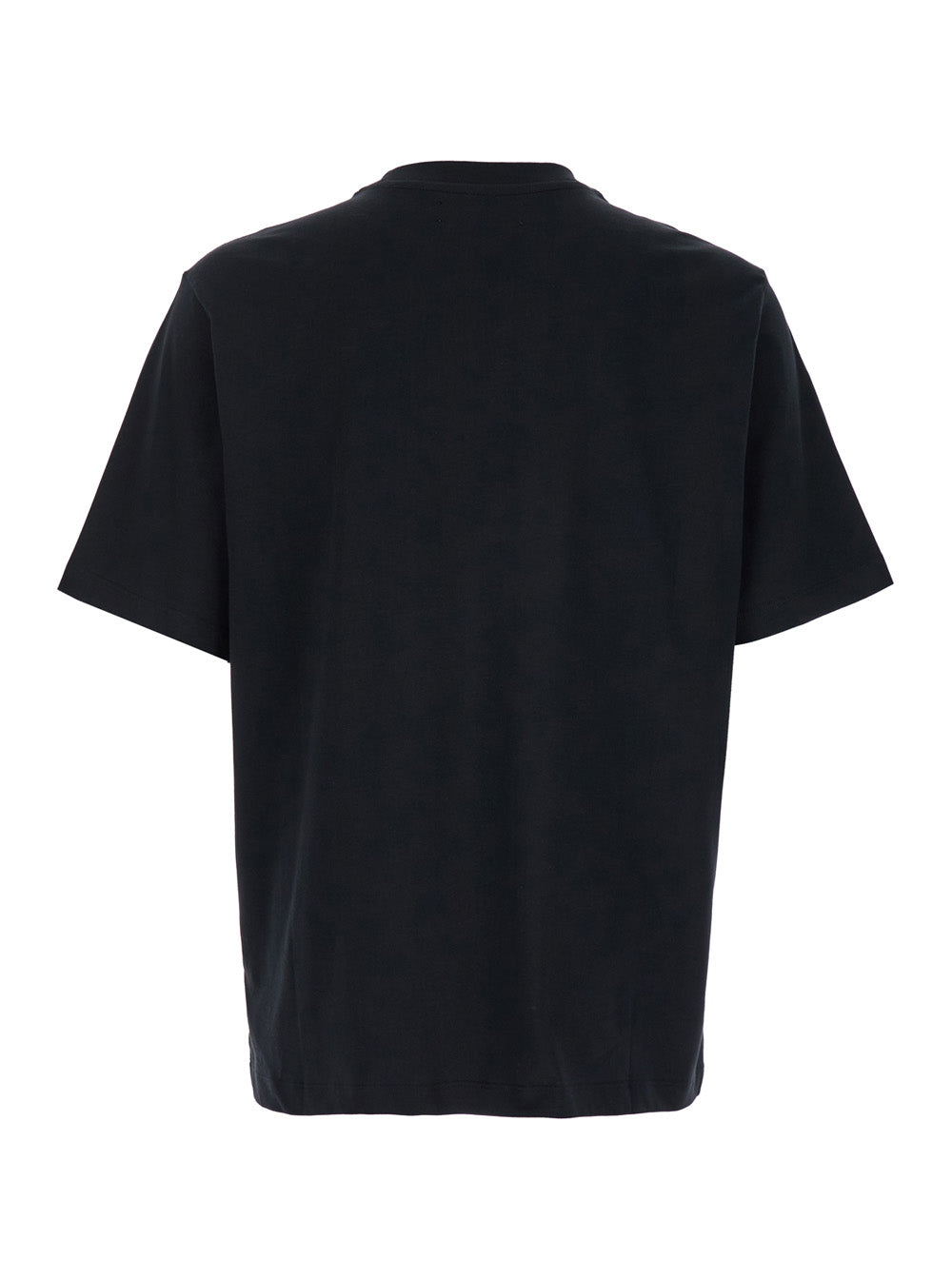 Black Crewneck T-Shirt With Amiri Star Print Cotton Man Tshirts And Polo Shirts