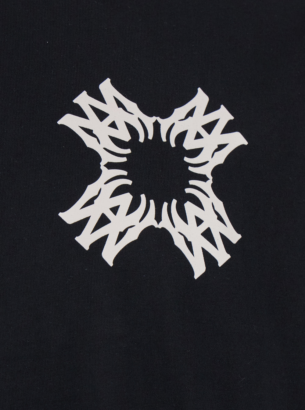 Black Crewneck T-Shirt With Contrasting Logo Print Cotton Man Tshirts And Polo Shirts