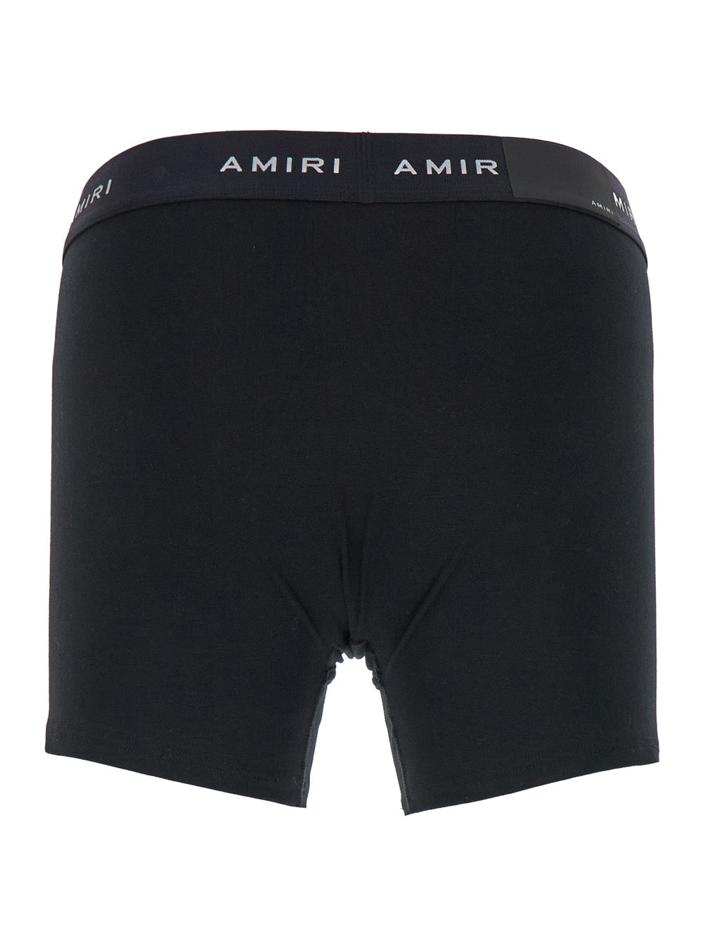 Black Boxer Briefs With Branded Band Stretch Cotton Man Spandex Underwear