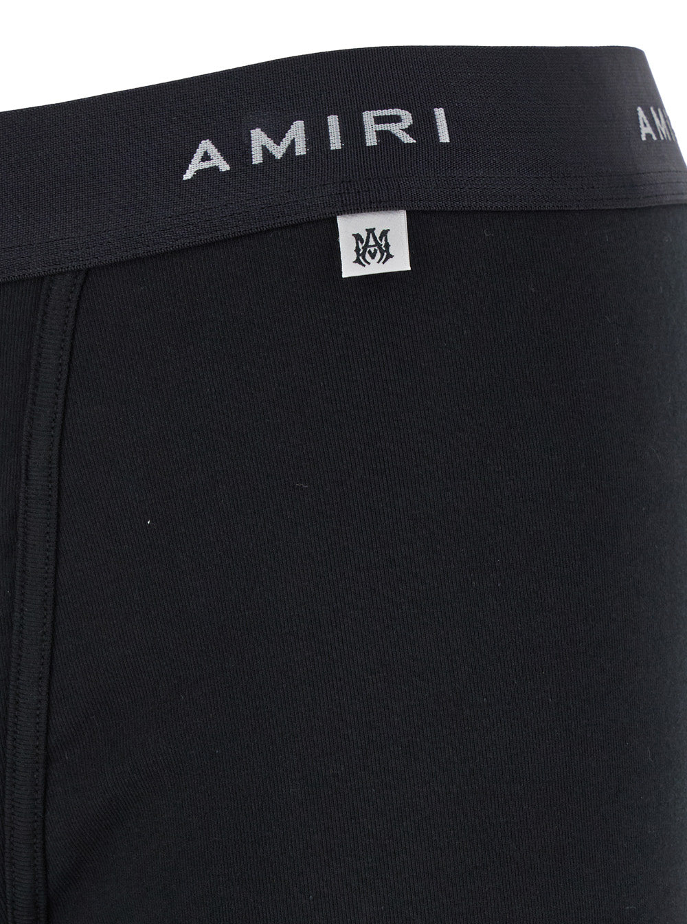 Black Boxer Briefs With Branded Band Stretch Cotton Man Spandex Underwear