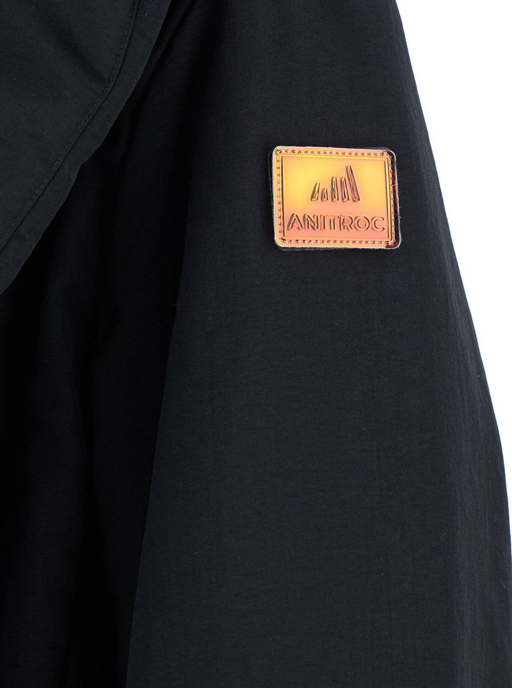 Giulia Black Down Jacket With Detachable Scarf Tech Fabric Woman Polyamide