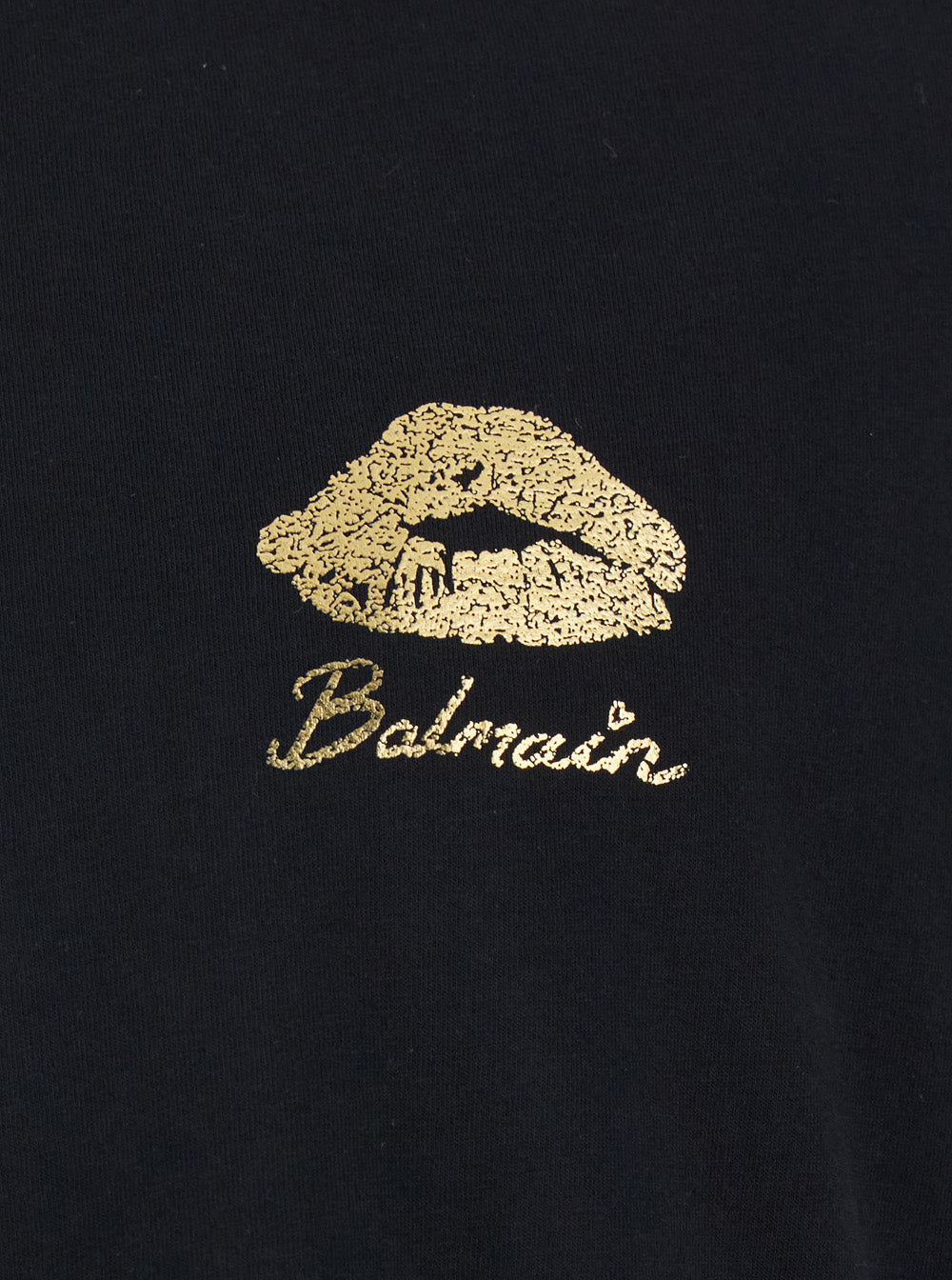 Black Crewneck T-Shirt With Logo Detail On The Front Cotton Man Organic Tshirts And Polo Shirts