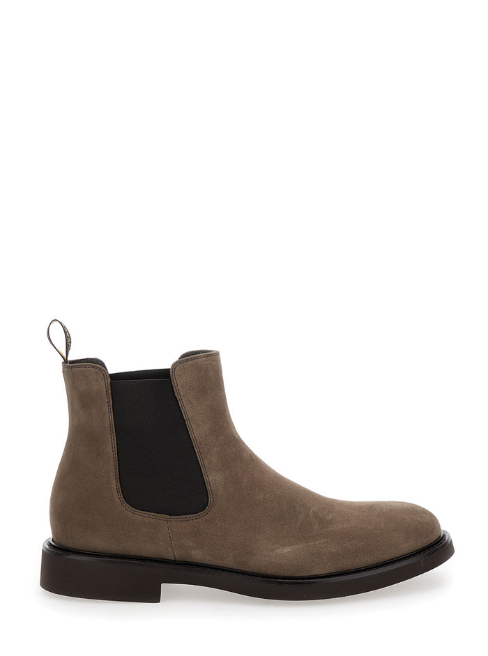 Beatles Brown Chelsea Boots Suede Man Calf Ankle