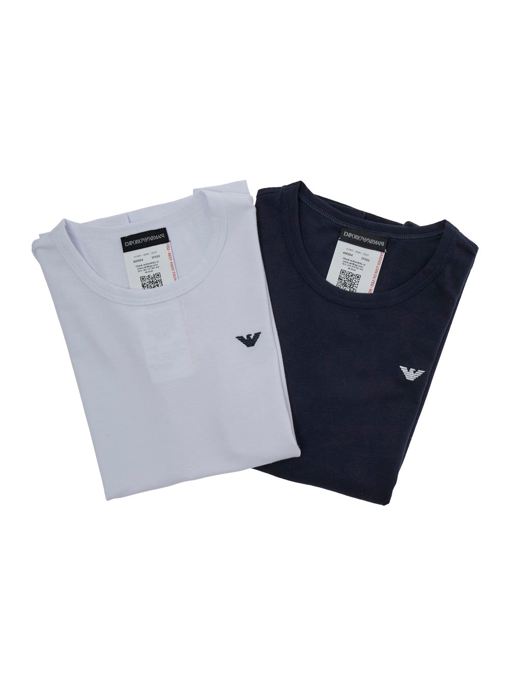 Multicolor T-Shirt With Round Neck And Logo Embroidery On The Front Cotton Stretch Boy Elastane Tshirts Polo Shirts