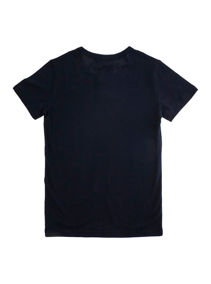 Multicolor T-Shirt With Round Neck And Logo Embroidery On The Front Cotton Stretch Boy Elastane Tshirts Polo Shirts