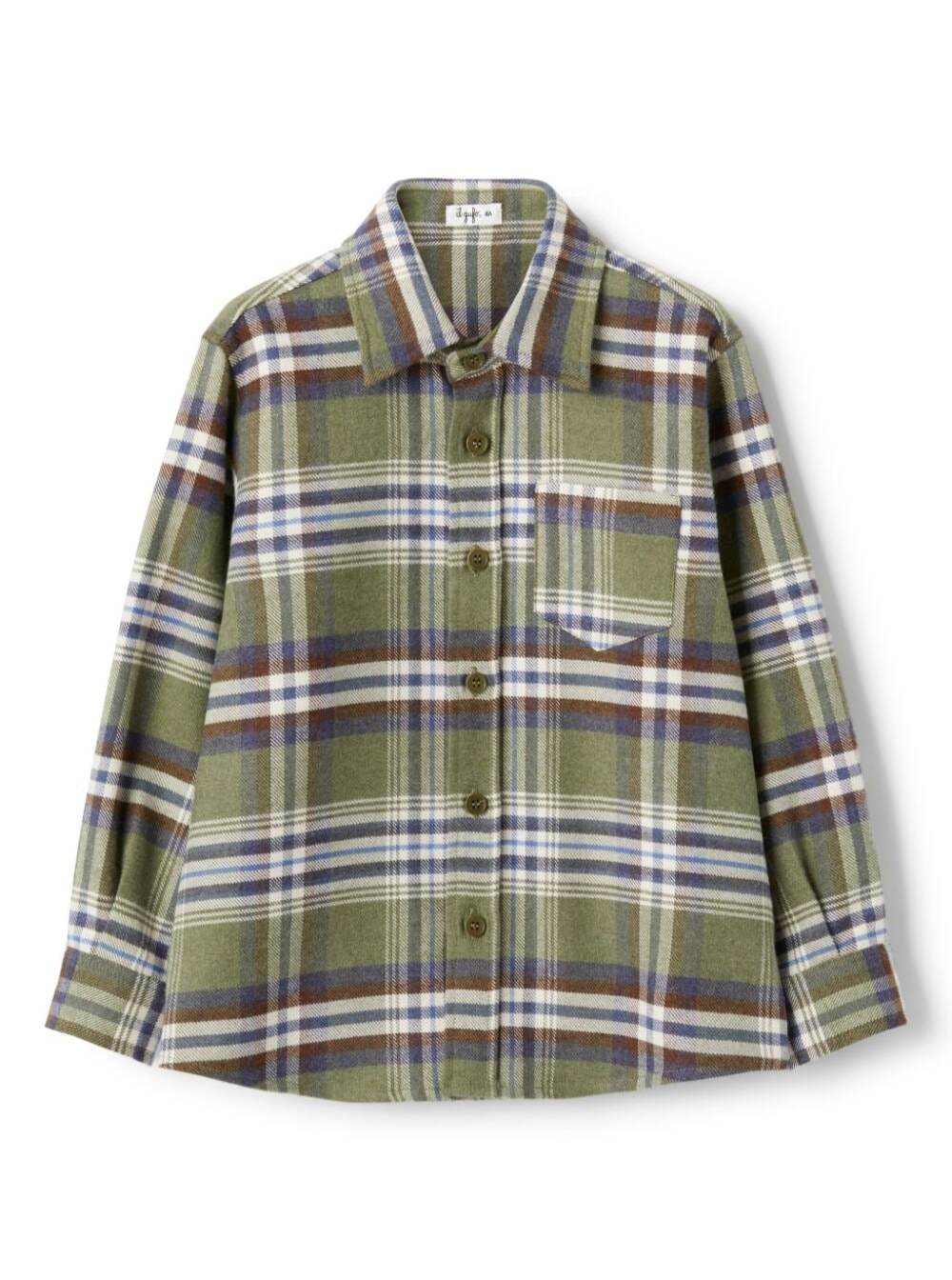 Multicolor Shirt With All-Over Stripe Motif Cotton Boy And Blouses