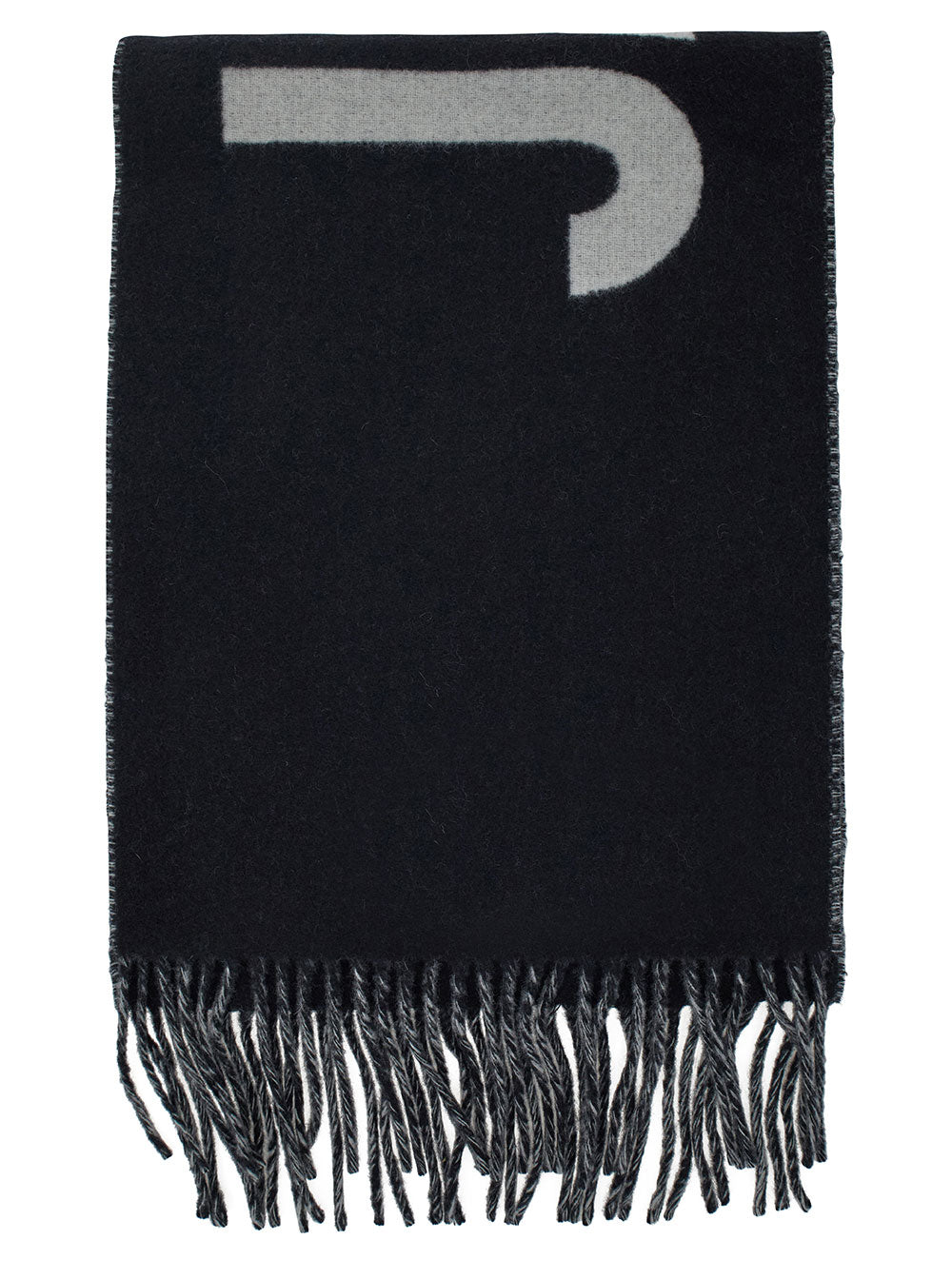 Lecharpe Jacquemus Black Wool Scarfs And Foulards