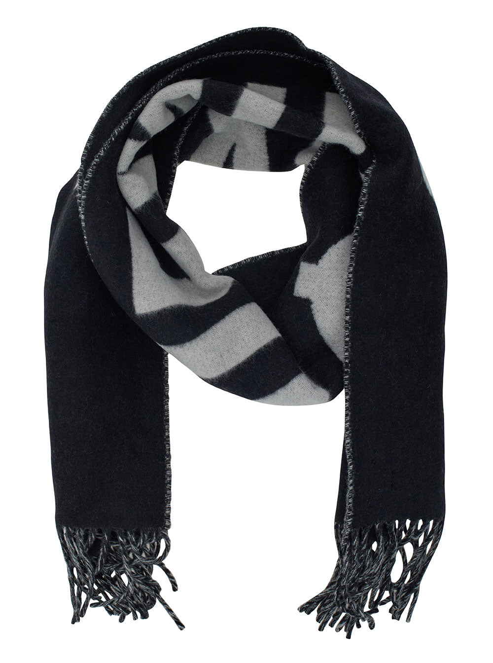 Lecharpe Jacquemus Black Wool Scarfs And Foulards