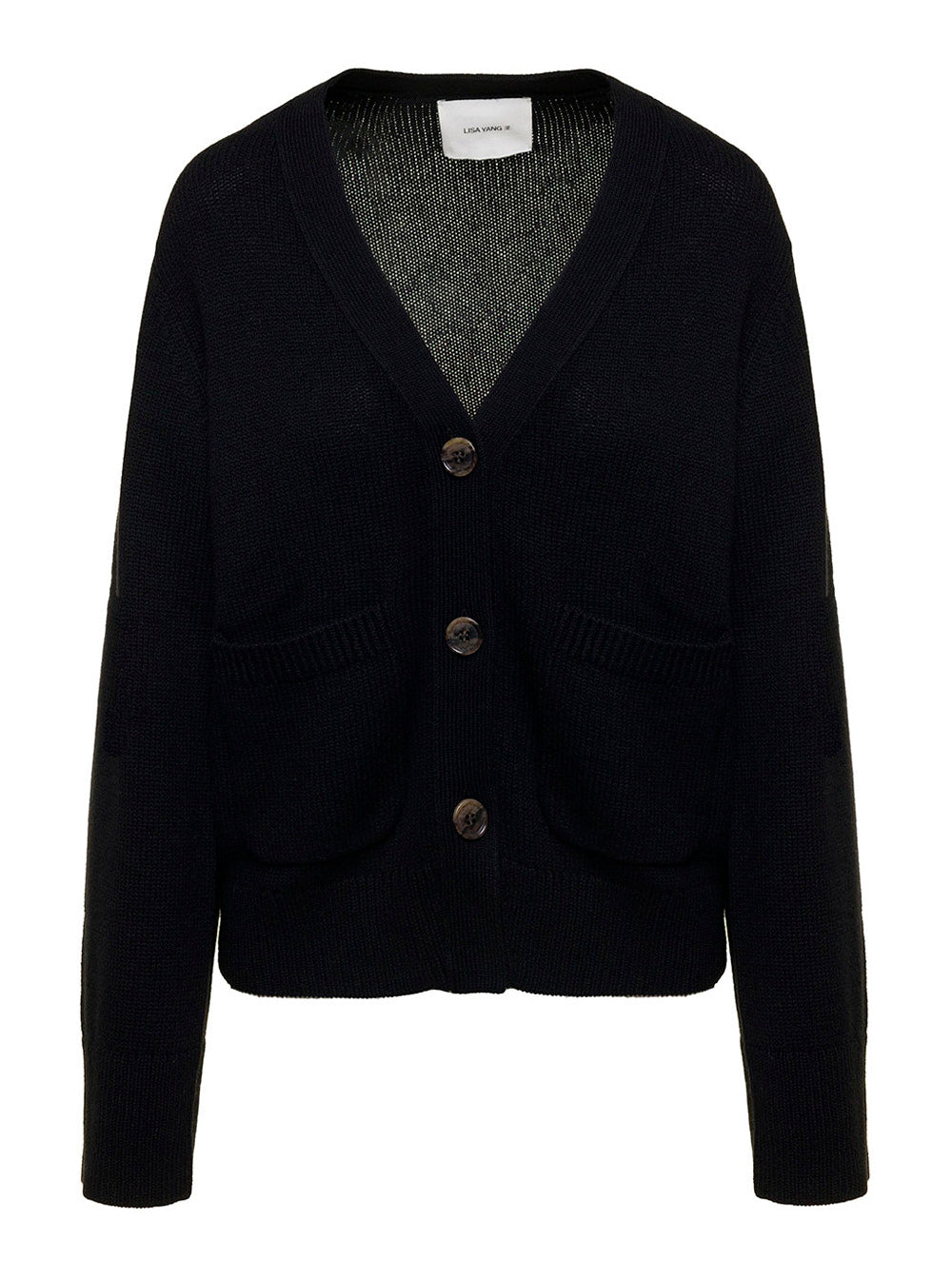 Danni Cardigan Black Knitted Cashmere Jersey