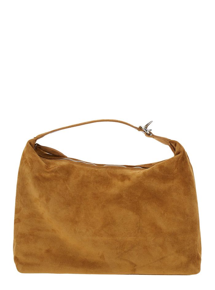 Pillow Pouch Brown Handbag Suede Woman Shoulder Bags