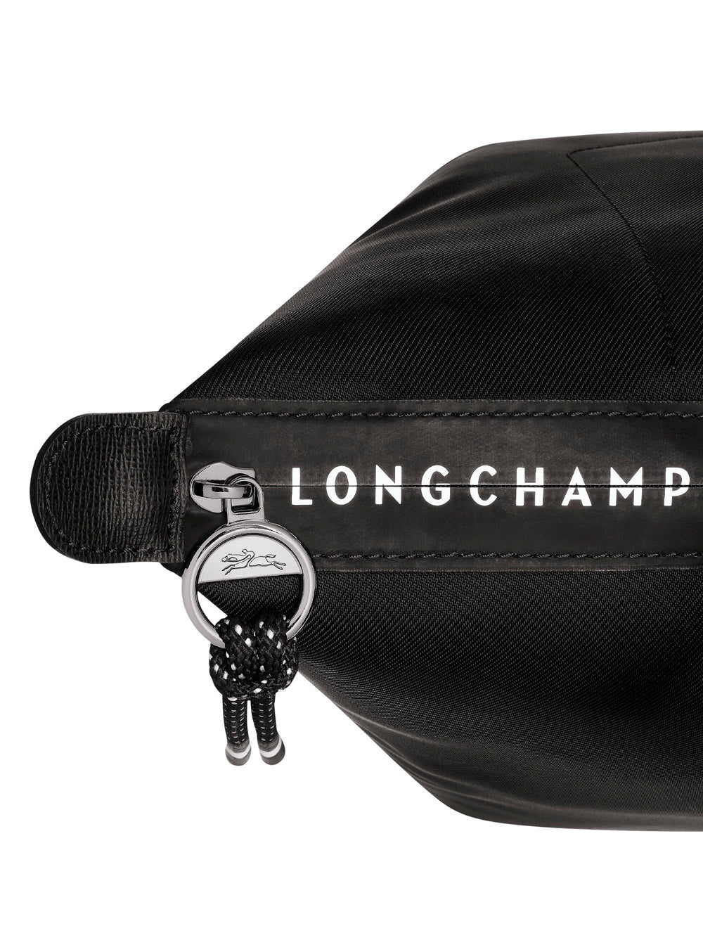 Le Pliage Energy L Black Tote Bag With Engraved Logo Econyl® Woman Polyamide