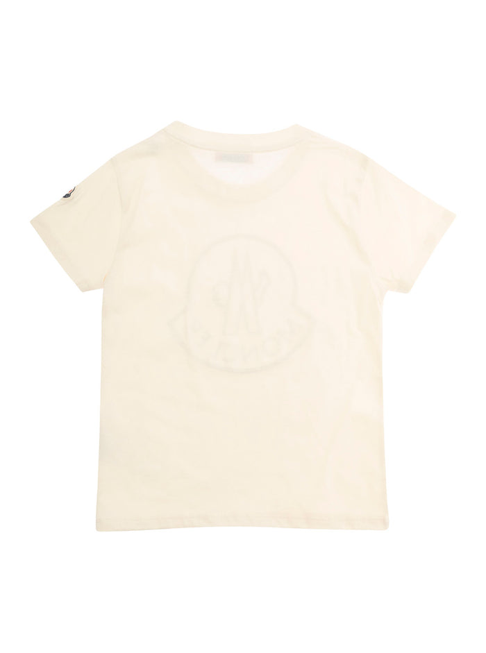 White T-Shirt With Rhinestone Logo Print Cotton Boy Tshirts And Polo Shirts