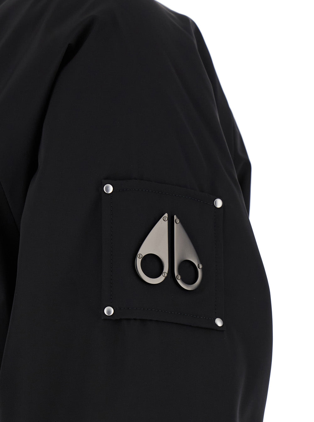 Bunny Black Reversible Jacket With Front Zip And Logo Patch Polyester Man