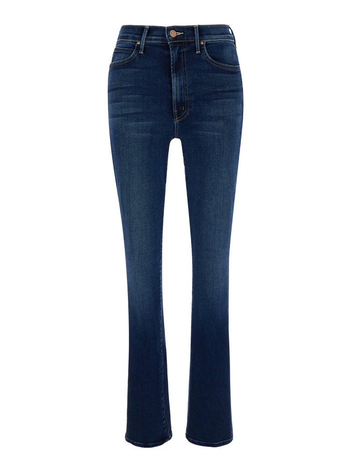 Blue Skinny High Waist Jeans Cotton Blend Denim Woman Blu Polyester Polyurethane
