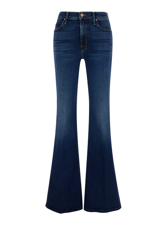 The Doozy Blue Flared Jeans Denim Woman Blu Cotton Polyester Polyurethane