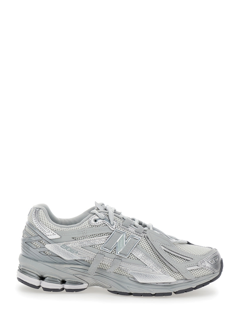Grey Low Top Sneakers With Logo Detail Tech Fabric Man Synthetic/mesh