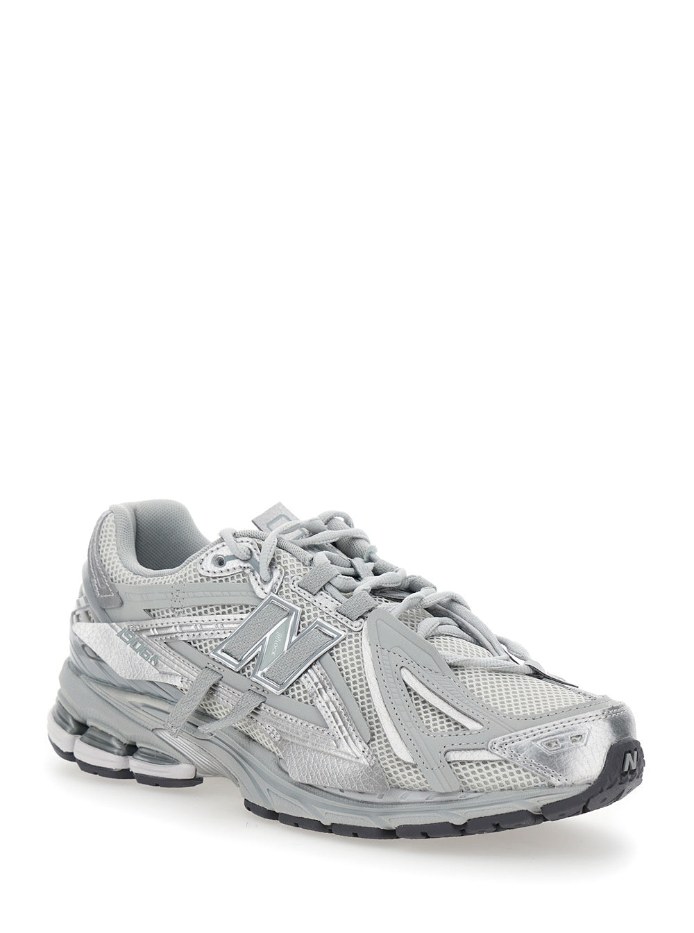 Grey Low Top Sneakers With Logo Detail Tech Fabric Man Synthetic/mesh