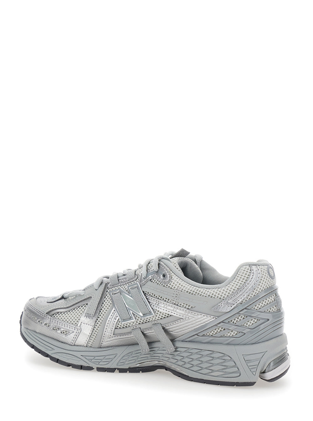 Grey Low Top Sneakers With Logo Detail Tech Fabric Man Synthetic/mesh
