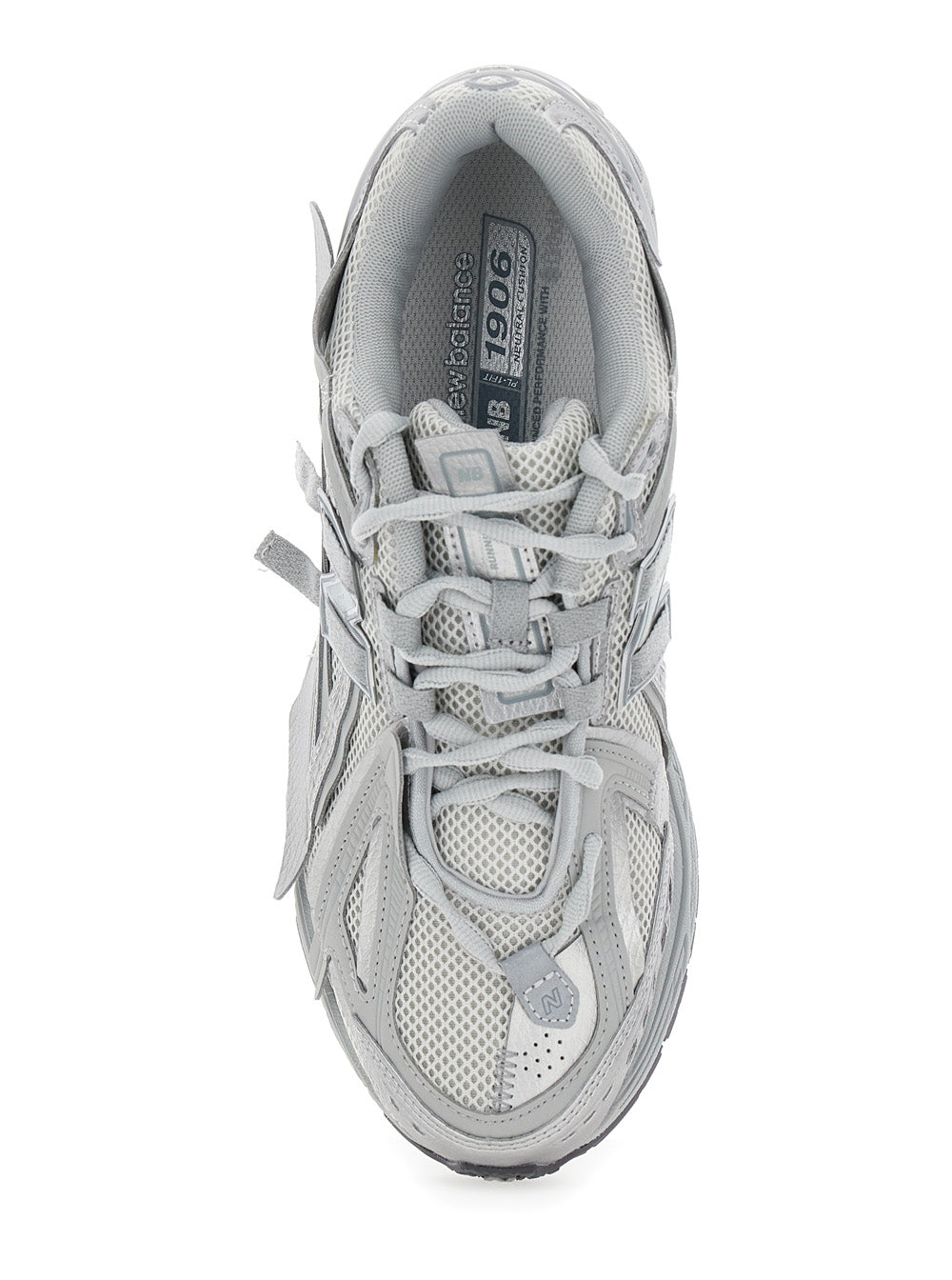 Grey Low Top Sneakers With Logo Detail Tech Fabric Man Synthetic/mesh