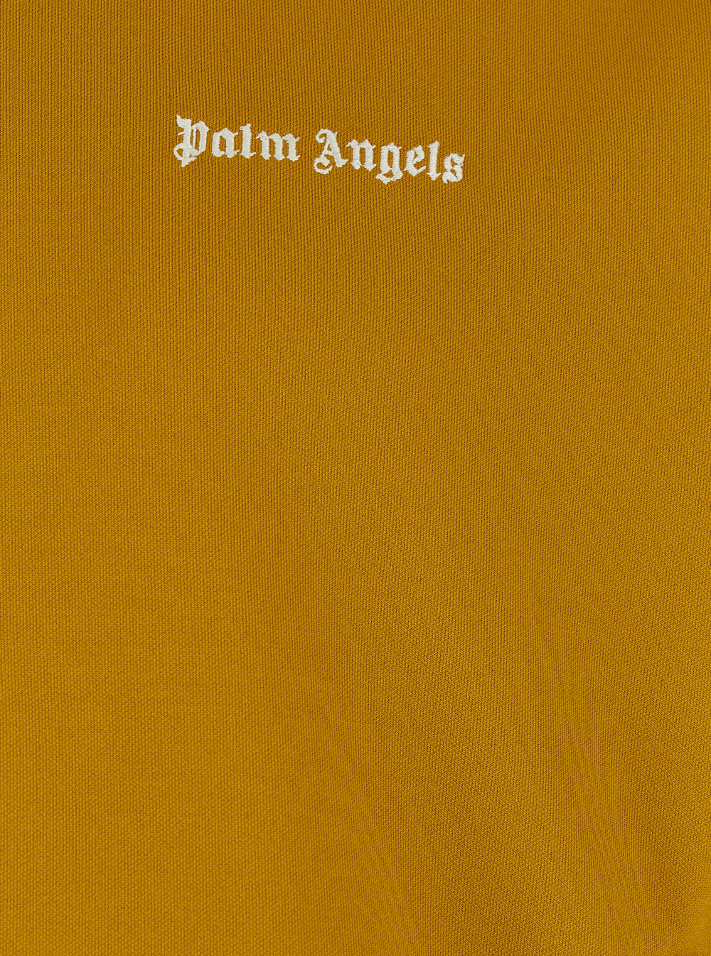 Orange High Neck Sweatshirt With Logo Lettering On The Front Tech Fabric Man Polyester Sweatshirts