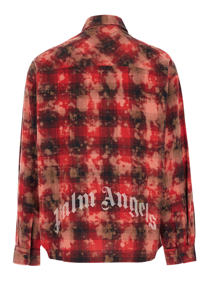 Multicolor Vintage Check Motiv Shirt Cotton Blend Man Polyester And Blouses