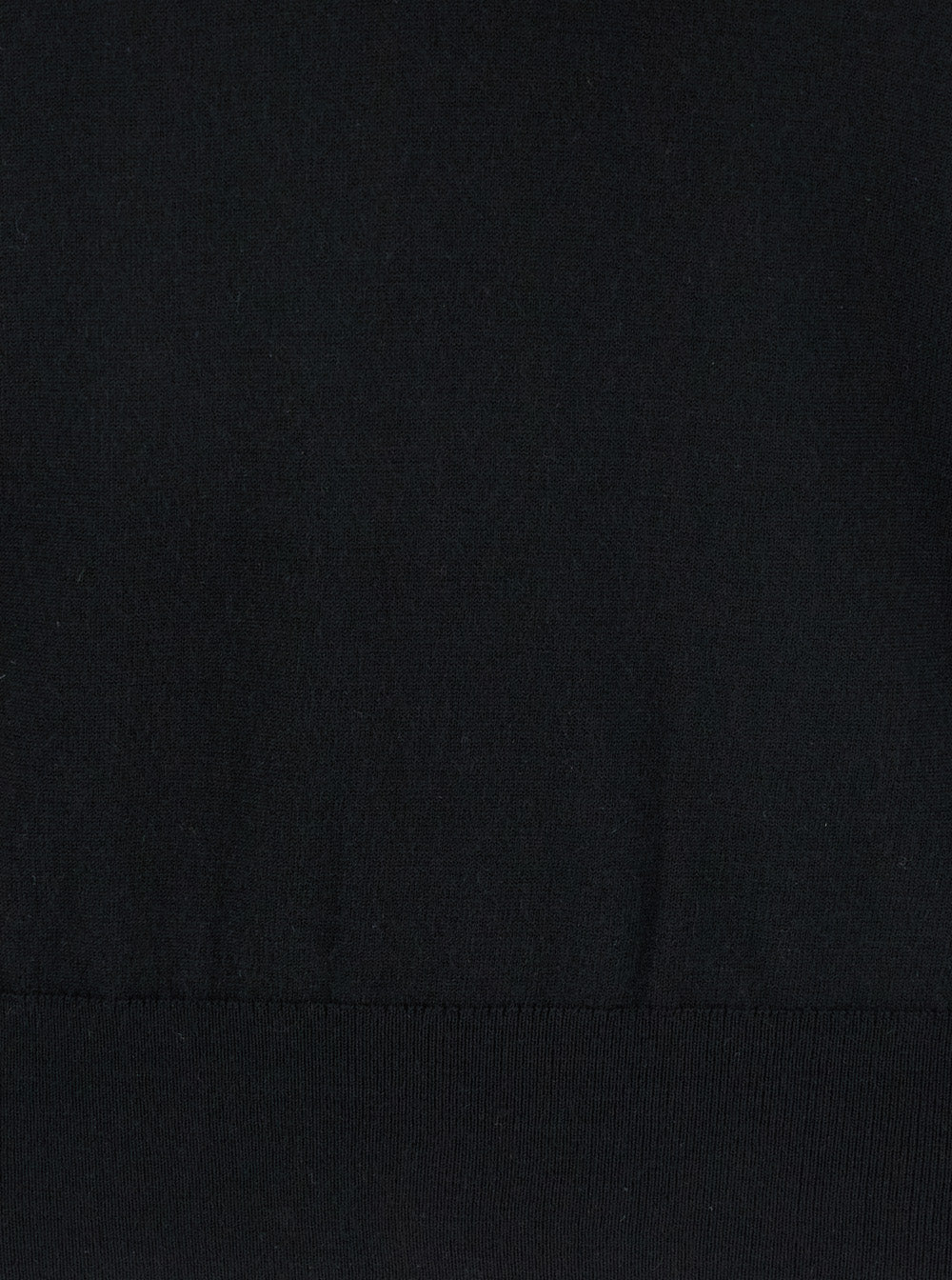 Black V-Neck Sweater Wool And Cashmere Blend Woman Elastan Jersey