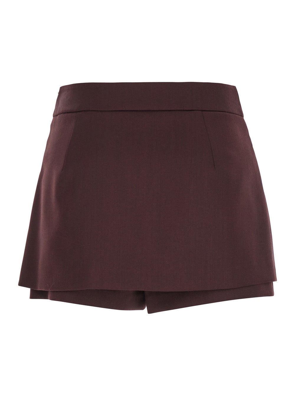 Novalis Bordeaux Skirt With Side Slit Wool Blend Woman