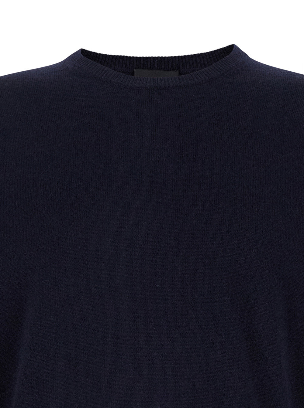 Blue Crewneck Long Sleeve Sweater in Cashmere Man Blu Jersey