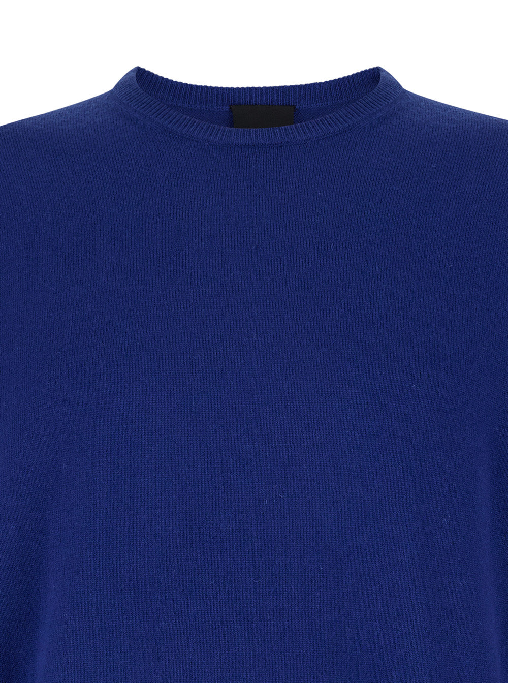 Blue Crewneck Long Sleeve Sweater in Cashmere Man Blu Jersey
