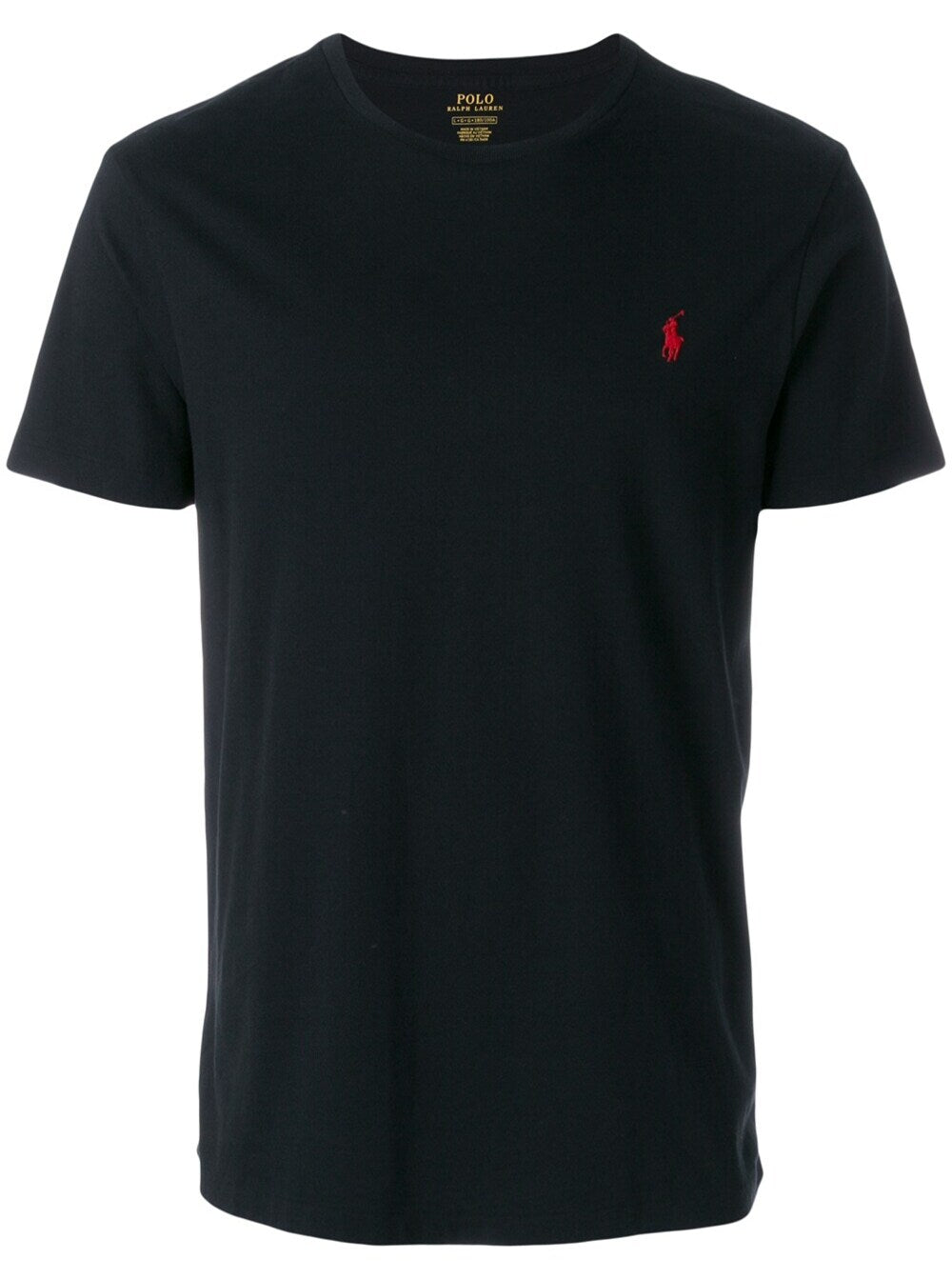 Black Cotton T-Shirt With Logo Tshirts And Polo Shirts