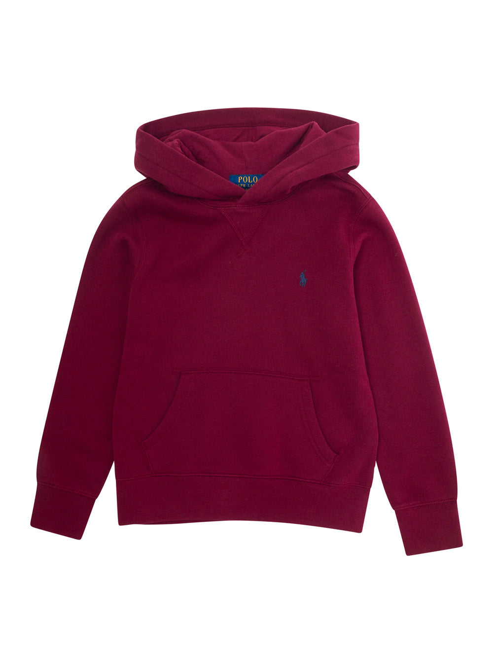 Bordeaux Hoodie With Pony Embroidery Cotton Blend Boy Polyester Sweatshirts