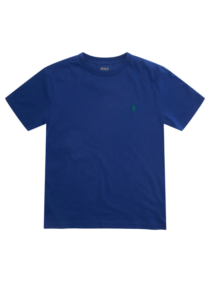 Green Crewneck Girft Box Set T-Shirt With Pony Detail On The Front Cotton Boy Tshirts And Polo Shirts