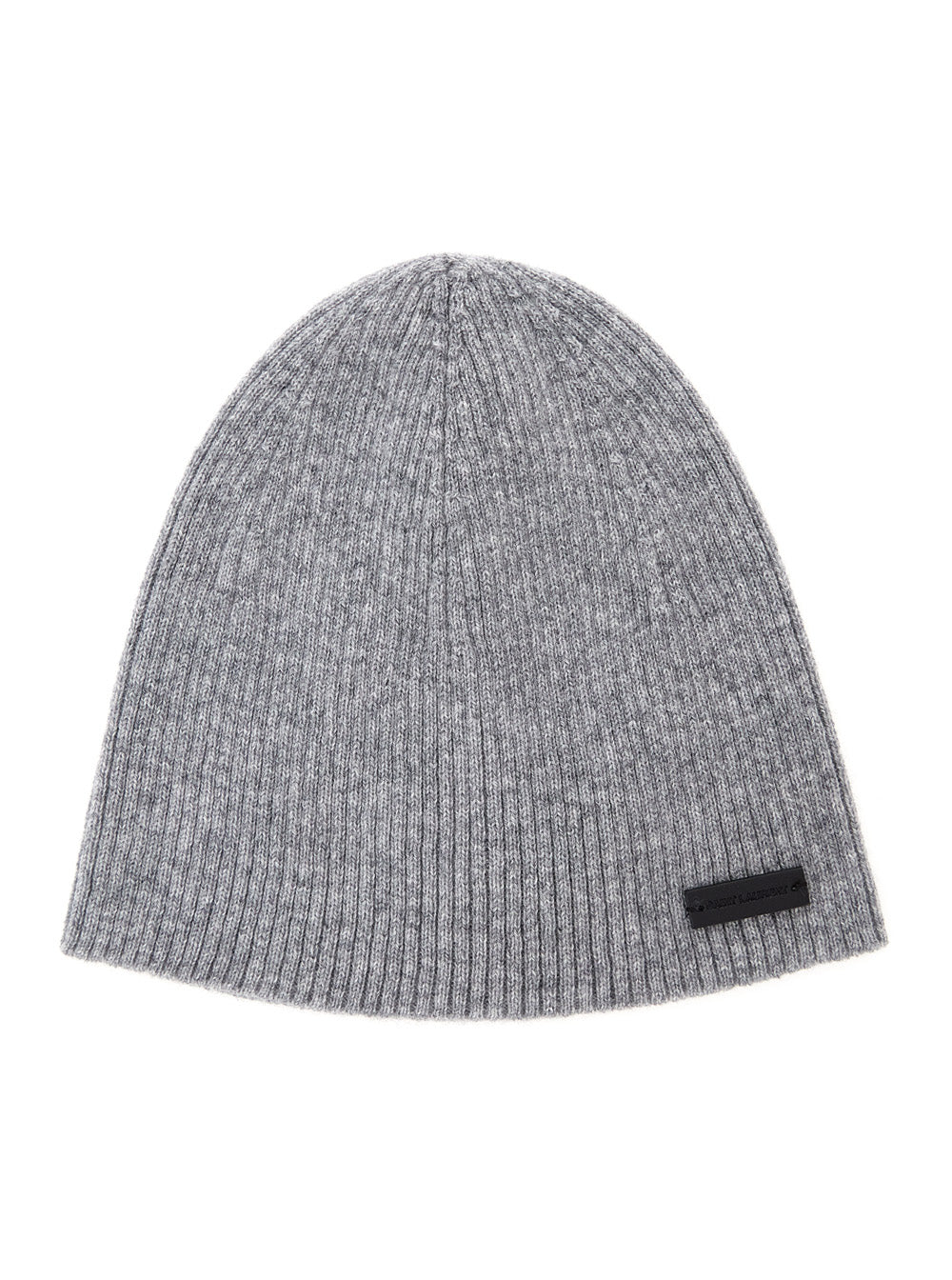 Grye Beanie with Logo Patch in Cashmere Man Grey Hats And Gloves