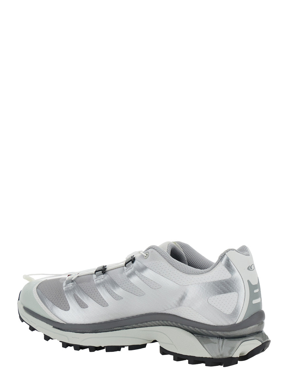 Xt-6 S-Lab Silver Sneakers With Drawstring Mesh And Tech Fabric Metallic