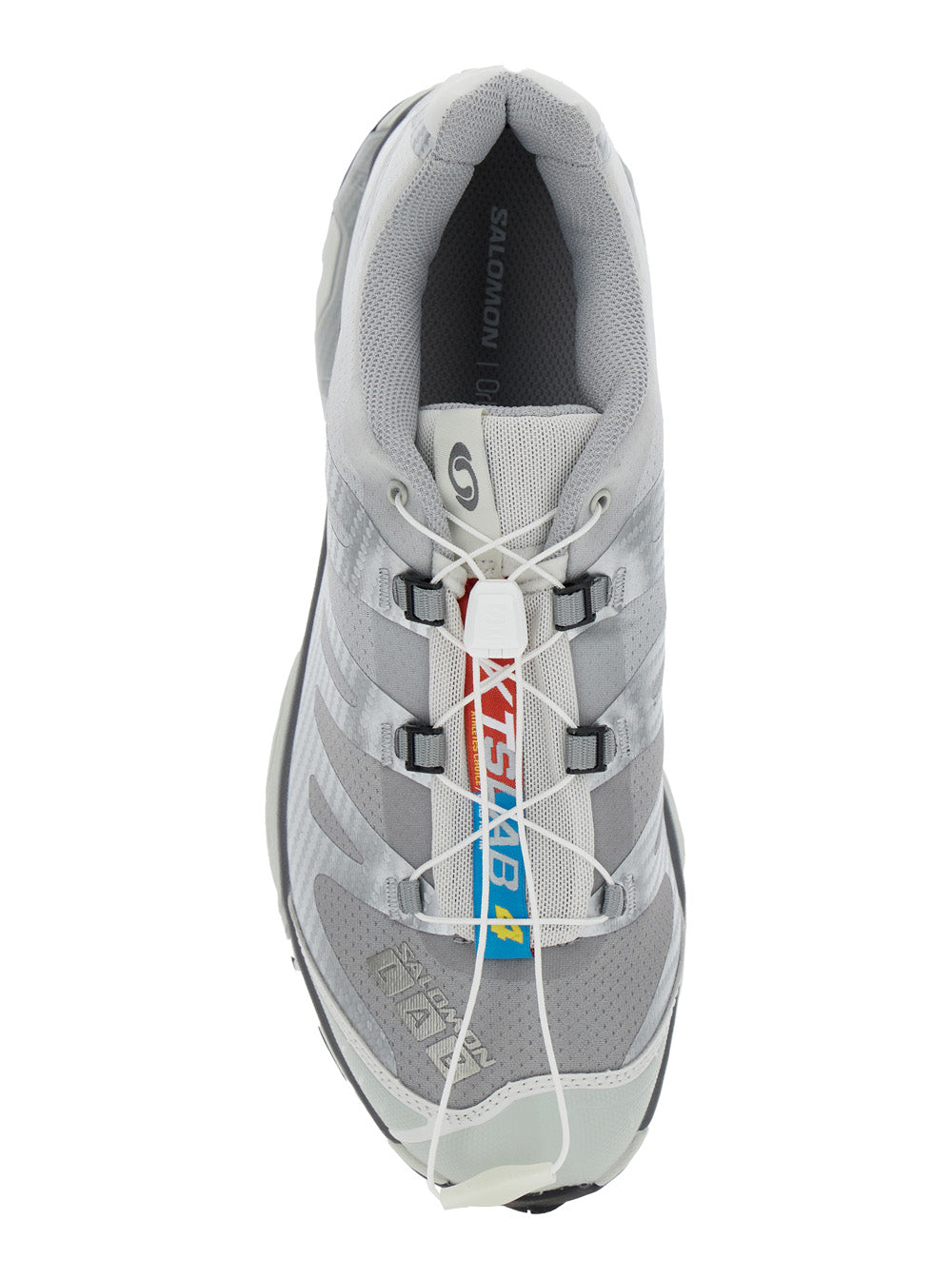Xt-6 S-Lab Silver Sneakers With Drawstring Mesh And Tech Fabric Metallic