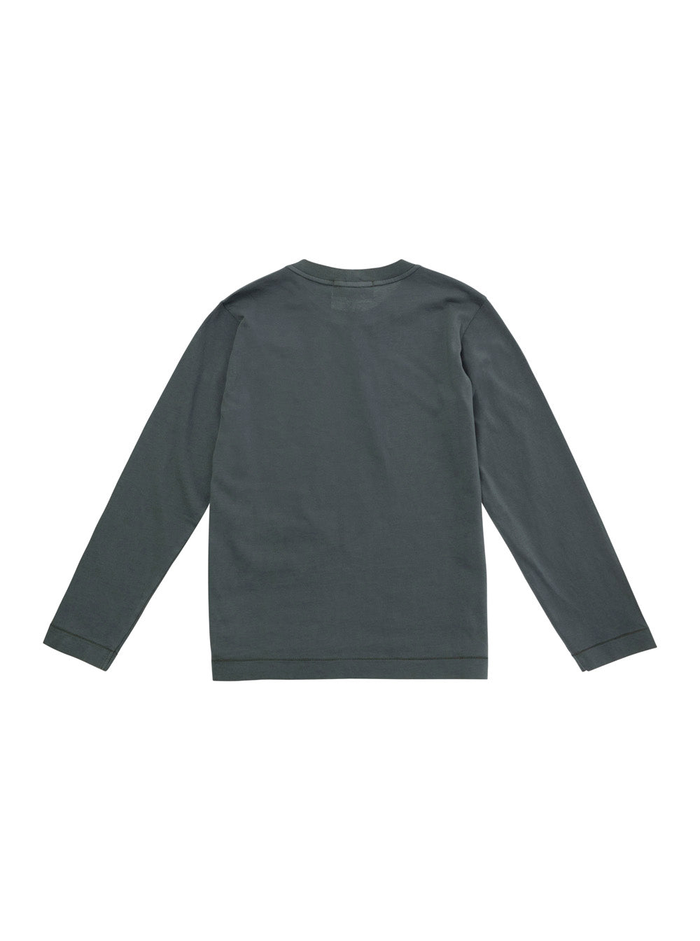 Grey Long Sleeve T-Shirt With Logo Patch Cotton Boy Jersey