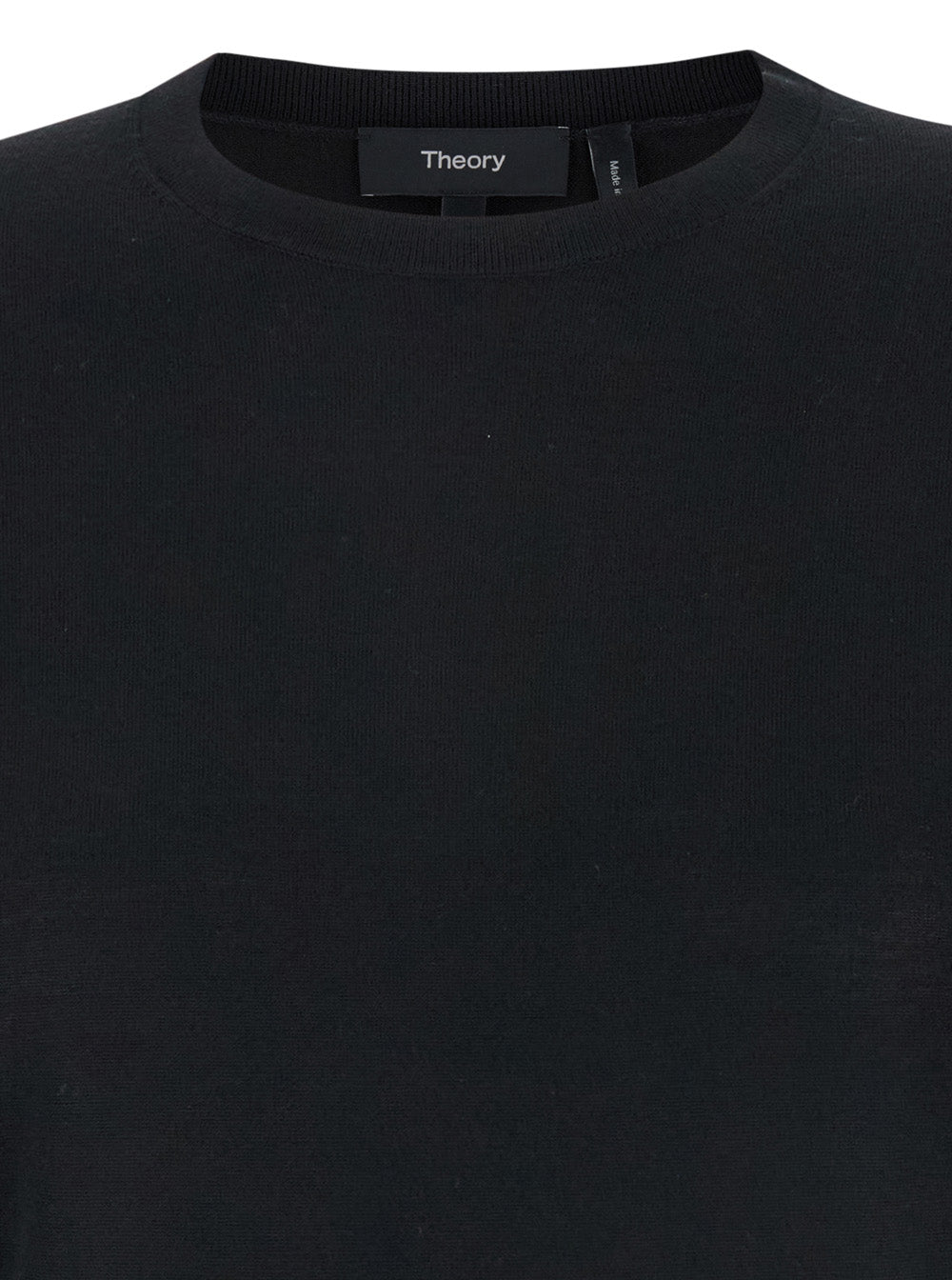 Black Crewneck Sweater Wool Woman Jersey