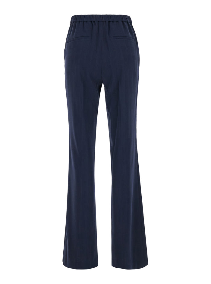 Blue Flared Pants Cady Woman Blu Trousers