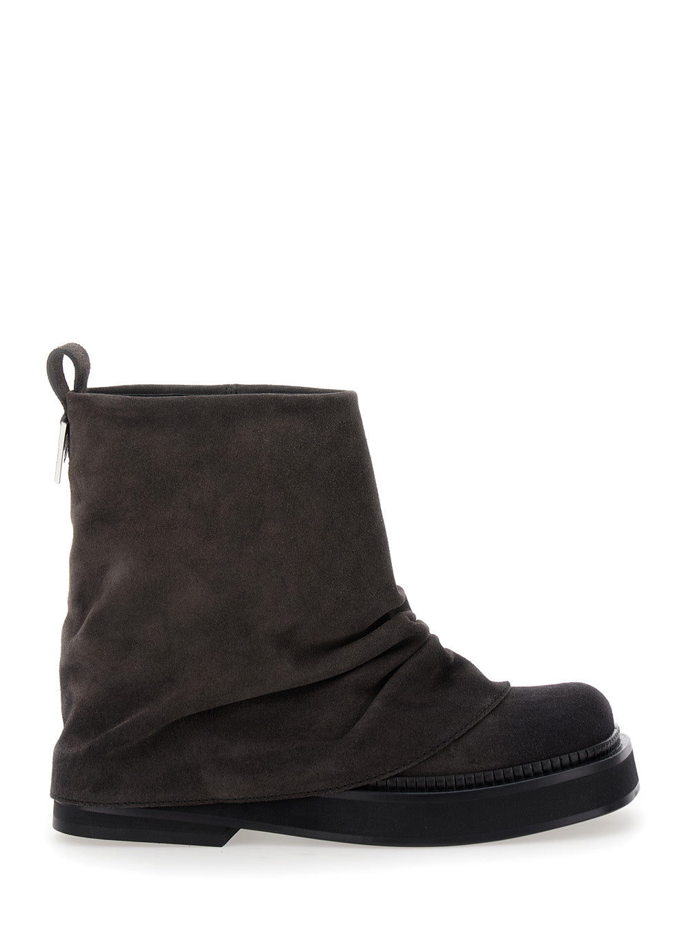 Mini Robin Brown Combat Boots Suede Woman Ankle